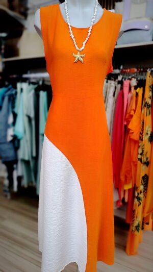 Conjunto Ola Blanca y Naranja