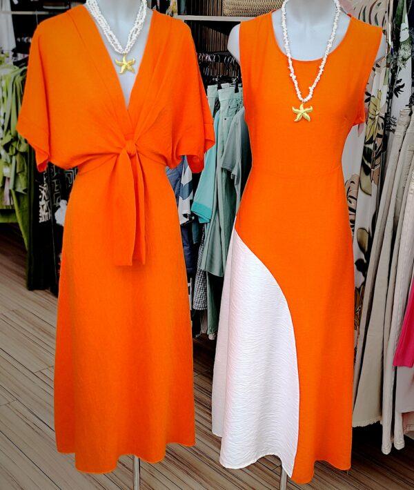 Conjunto Ola Blanca y Naranja - Imagen 4